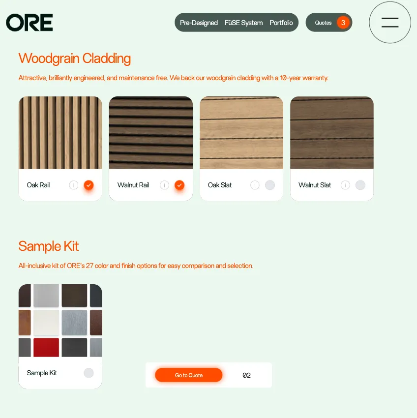 Ore.design samples